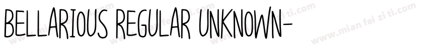 Bellarious Regular Unknown字体转换